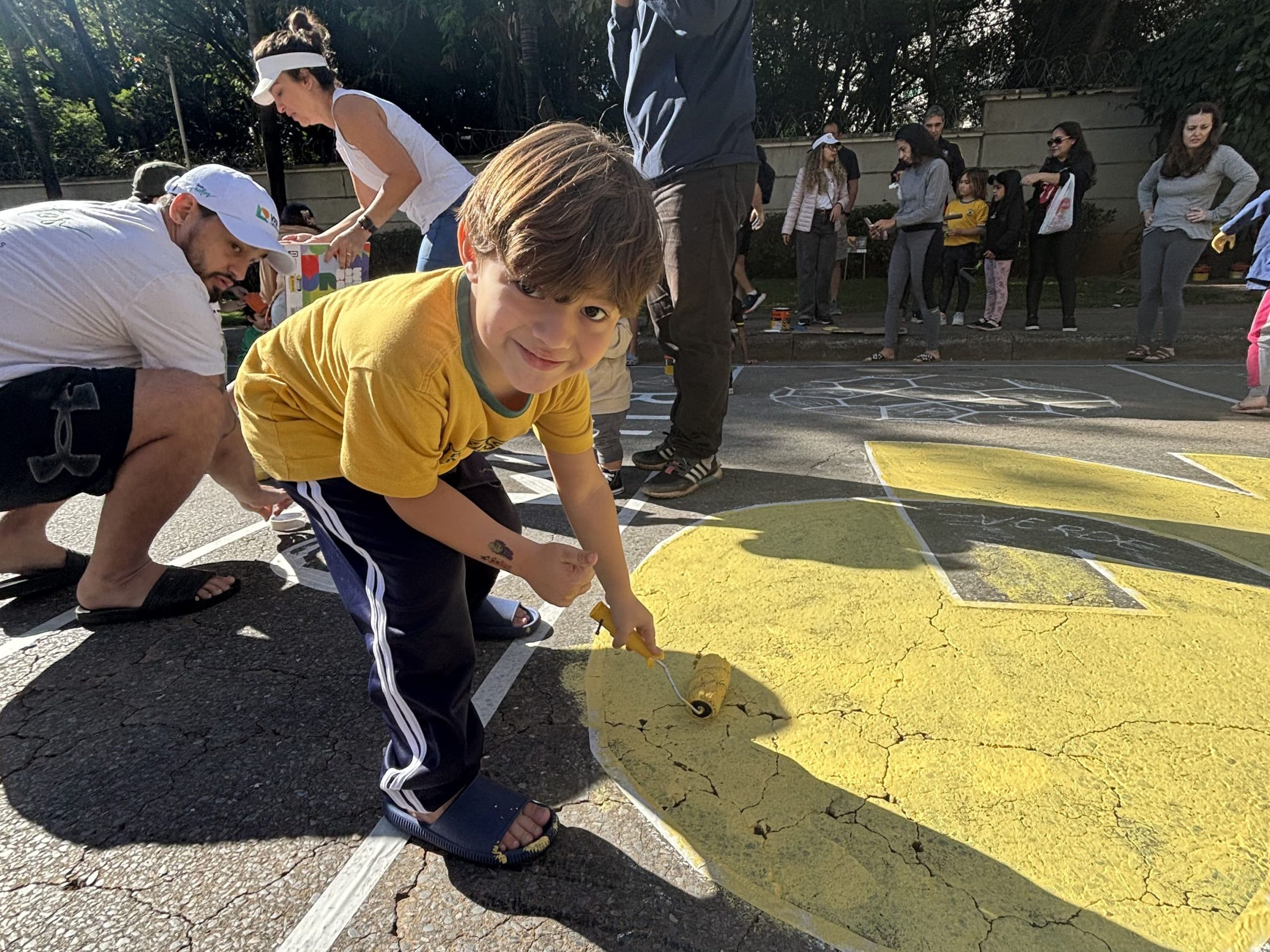 Heitor Martins, vivendo a sua primeira Copa do Mundo na pista de cooper no bairro Buritis